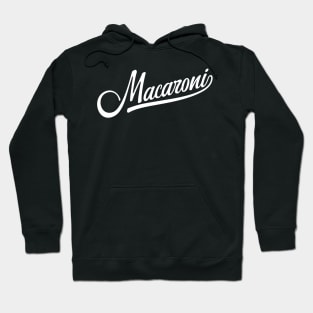 Macaroni, funny baseball style italian pasta Hoodie